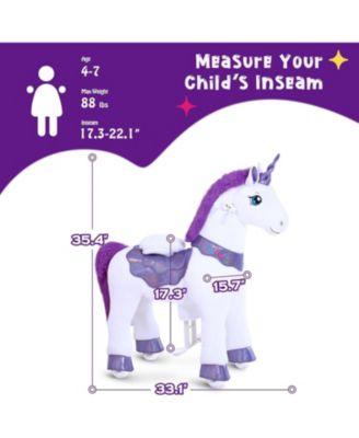 Ride-on Unicorn Purple Model E Size 4 for 4-7 Years