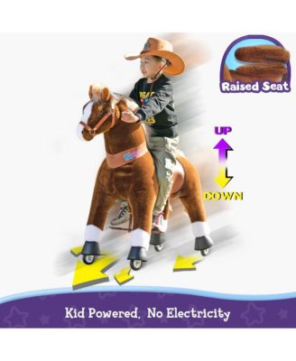 Ride-on Horse Brown Model U Size 5 for Age 7-12