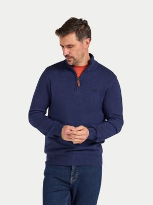Men's Quarter Zip Cashmere Blend Sweater