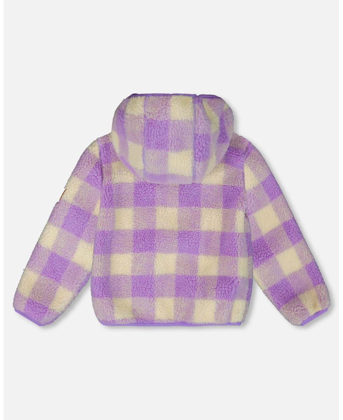 Deux par Baby Girl Mid-Season Sherpa Jacket Lavender