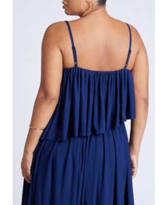 Women's Plus Size Ruffled Bandeau Top