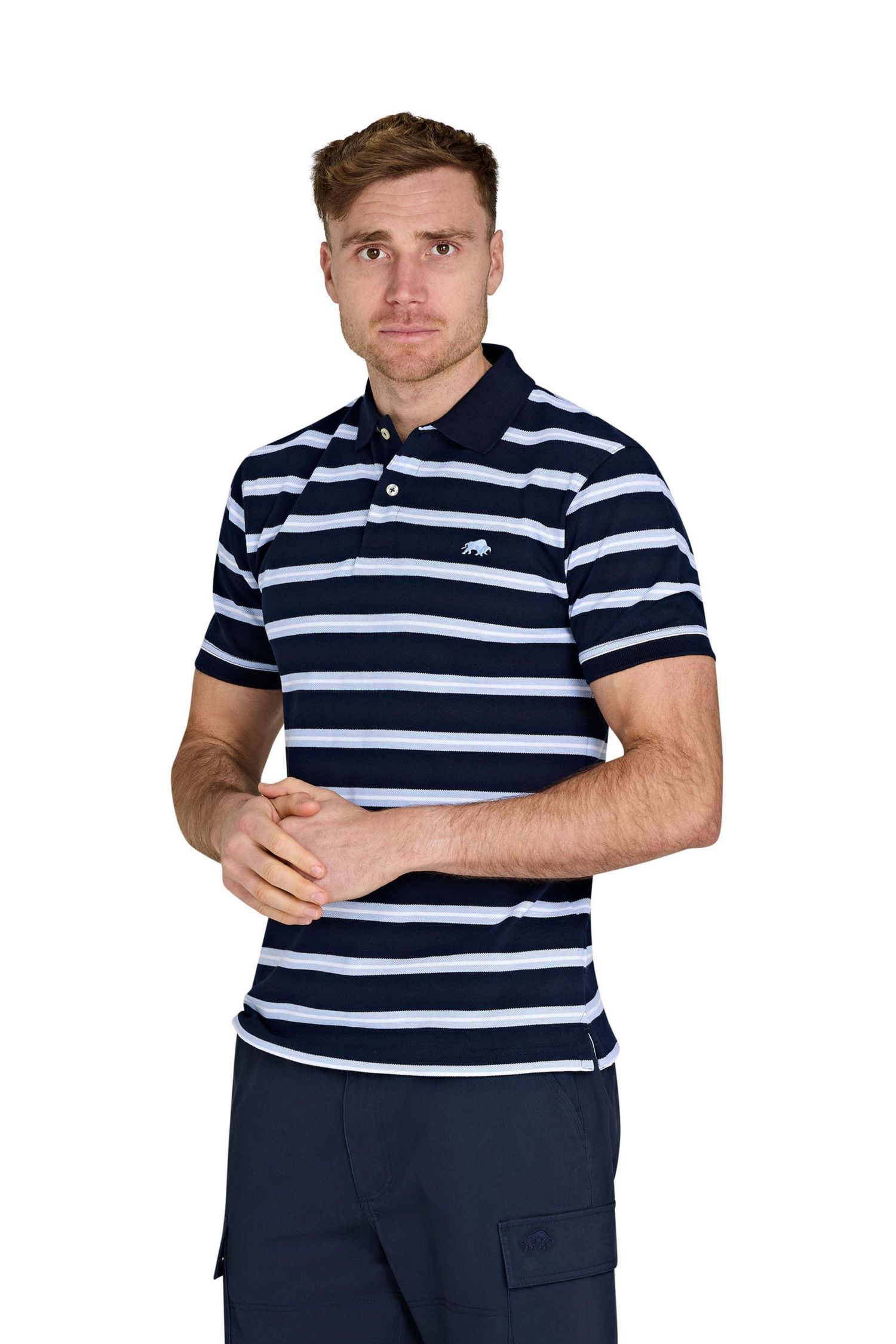 Men's Triple Stripe Birdseye Polo Shirt