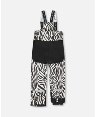 Girl Two-Piece Teknik Snowsuit Zebra Print - Child