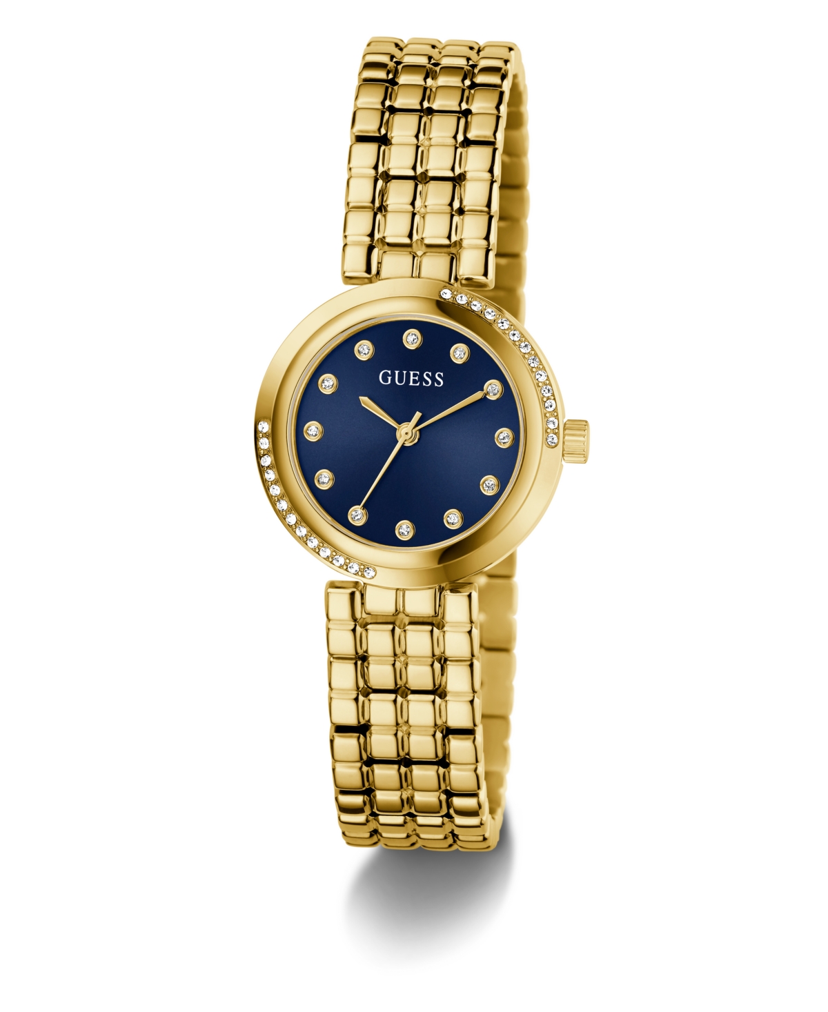 Guess Women's Gold Tone Analog Watch, 28mm In Gold