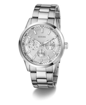 Men's Silver Tone Multi-function Watch, 44mm