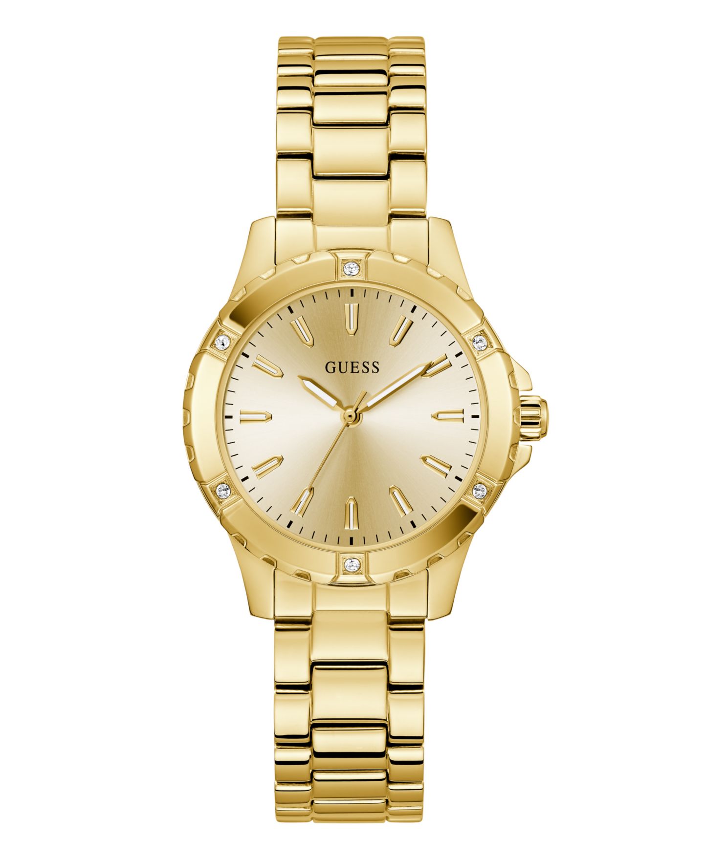 Женские часы GUESS Gold Tone Analog Watch, 35mm — фото 1