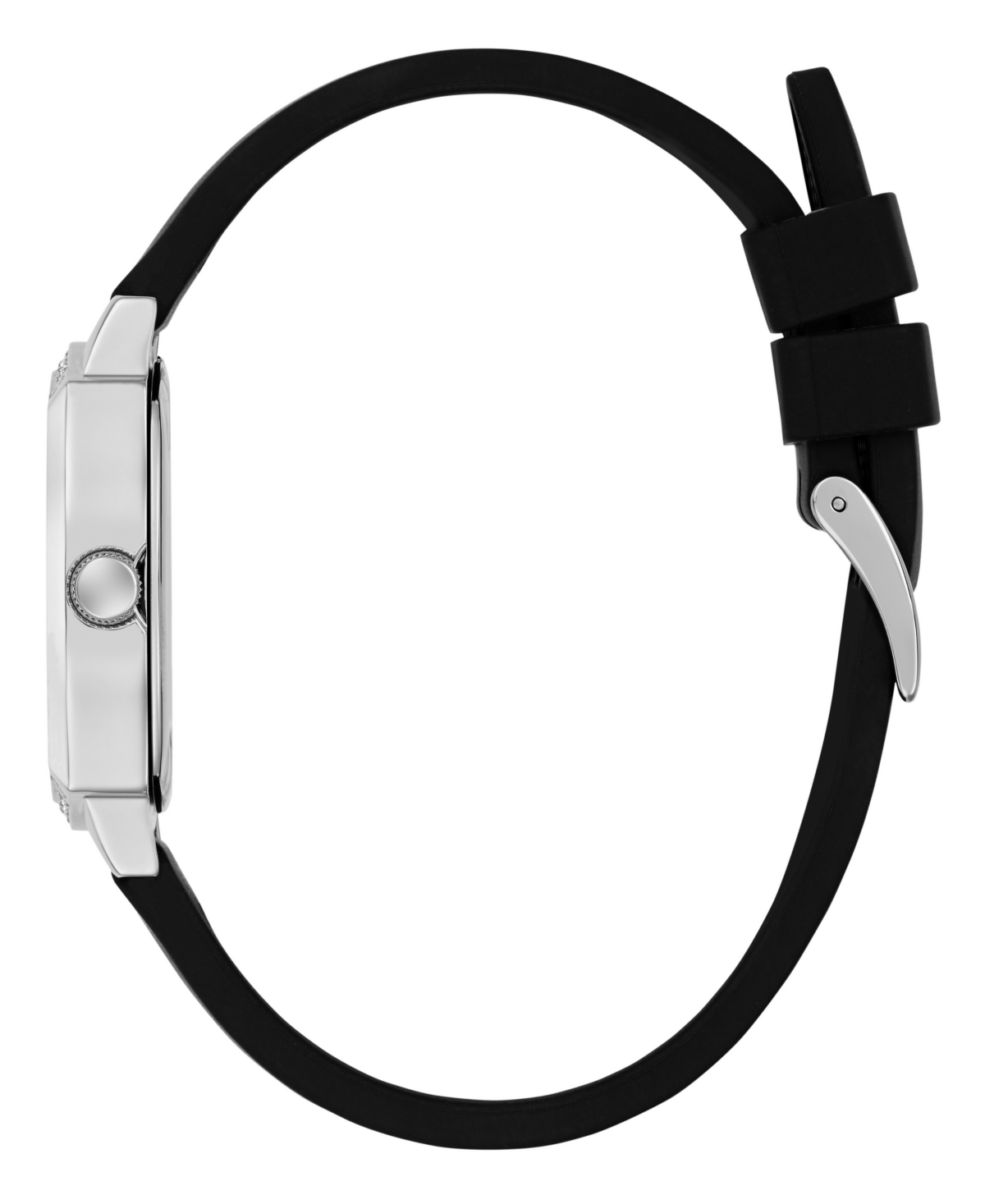 Guess Women's Black Silver Tone Analog Watch, 32mm