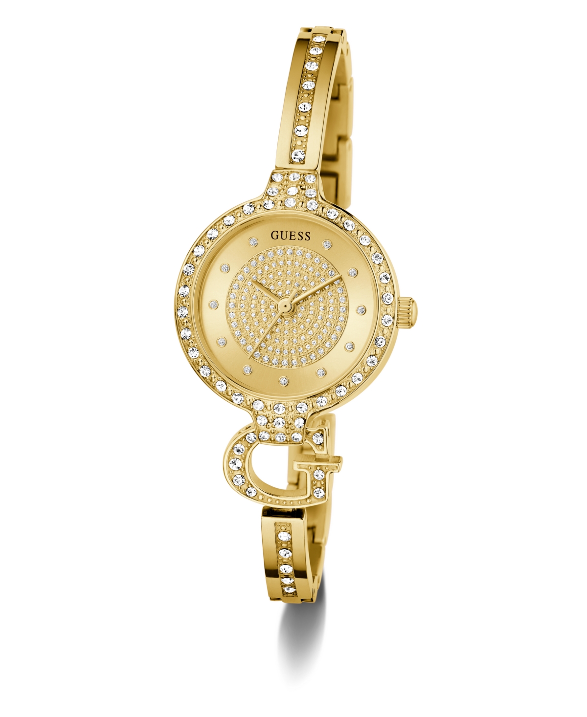 Guess Women's Gold Tone Analog Watch, 28mm In Gold