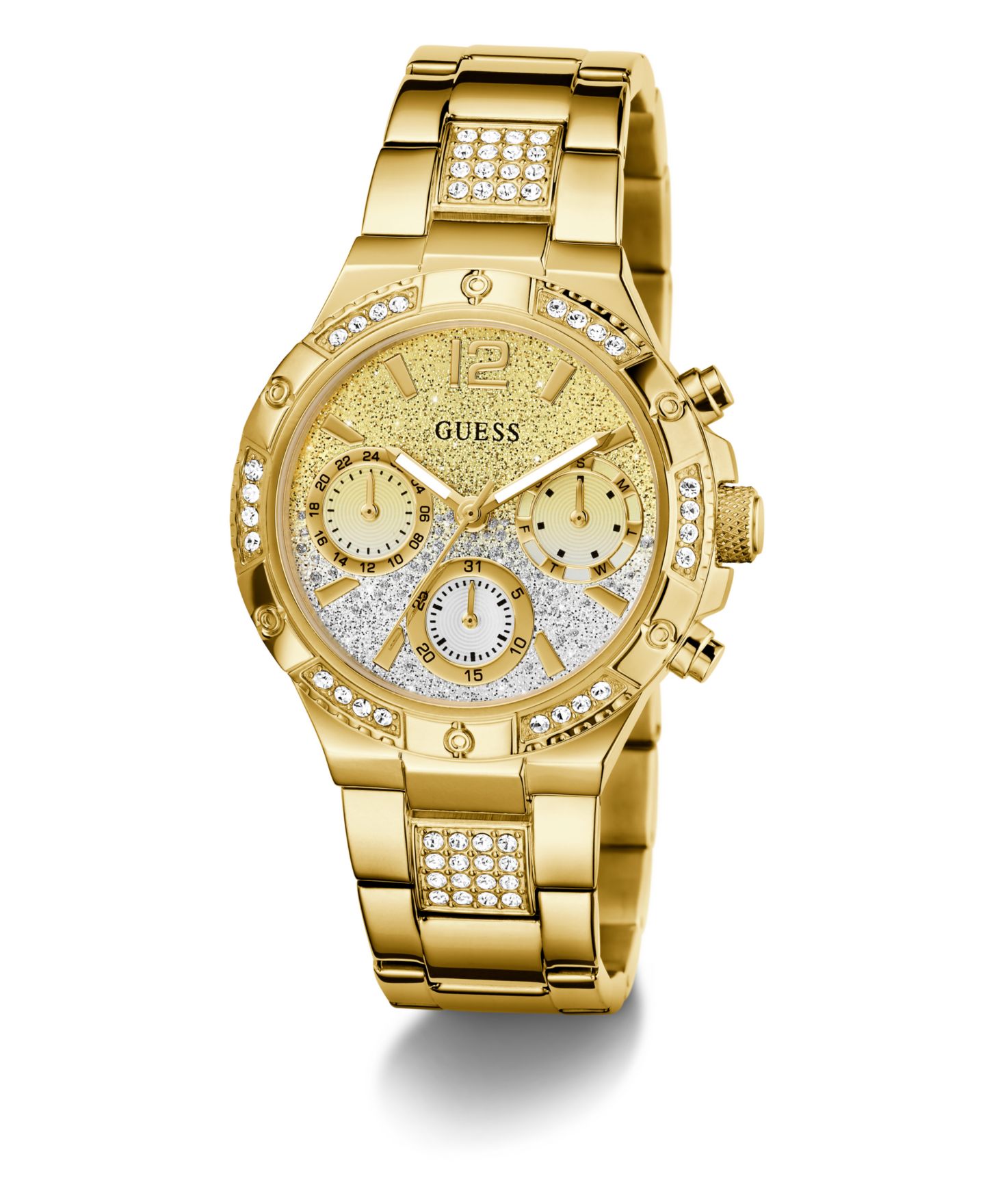 Женские часы GUESS Gold Tone Multi-function Watch, 38mm — фото 3