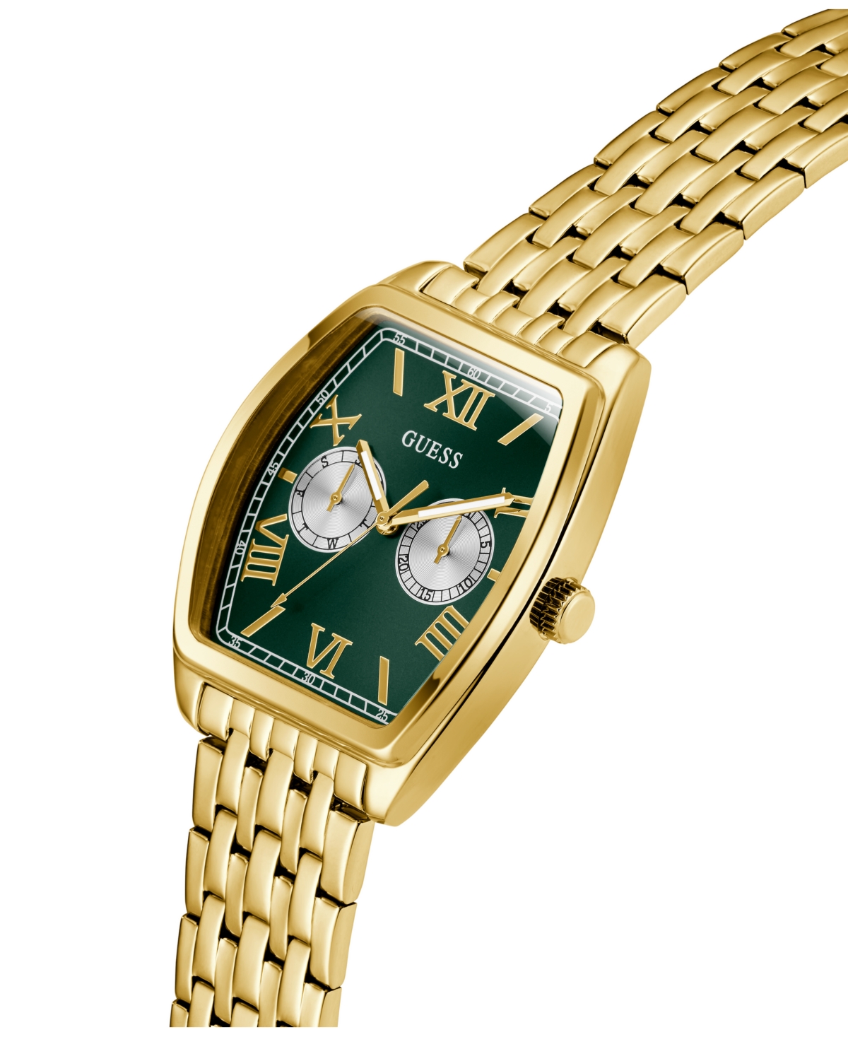Guess Men's Gold Tone Multi-function Watch, 38mm In Gold