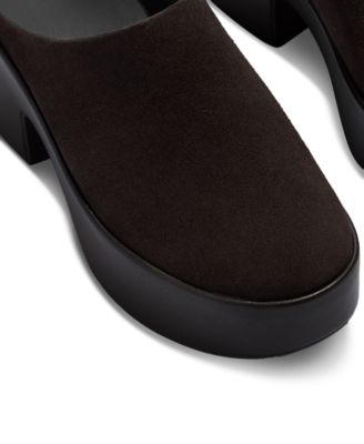 Women's Platfforms Suede Heeled Mules