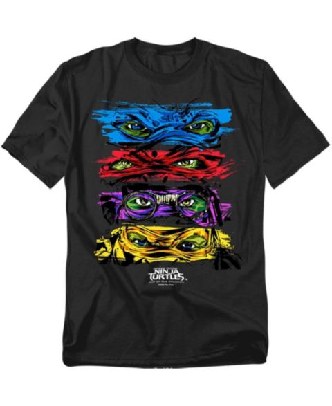 Мужская футболка Teenage Mutant Ninja Turtles Out Of The Shadows Group Stacked Masks, цвет: Чёрный