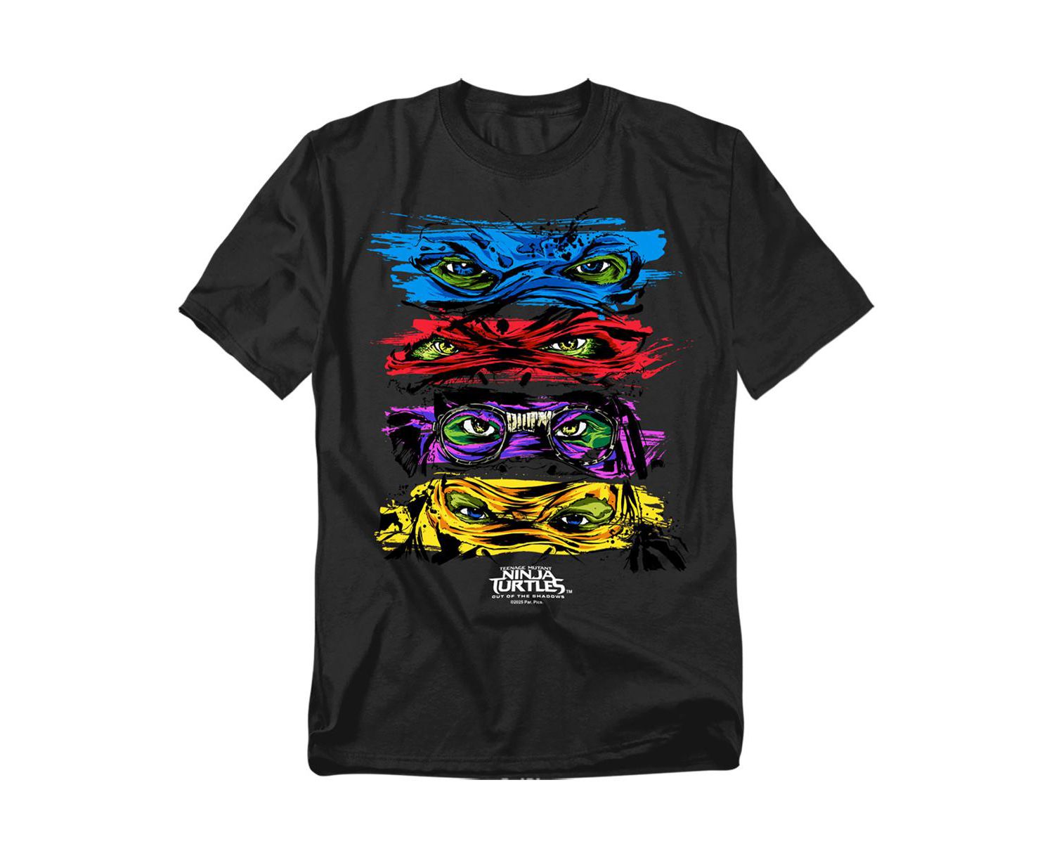 Men's Out Of The Shadows Group Stacked Masks T-Shirt