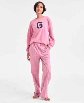 GAP - Crewneck Pajama Top & Striped Pajama Pants