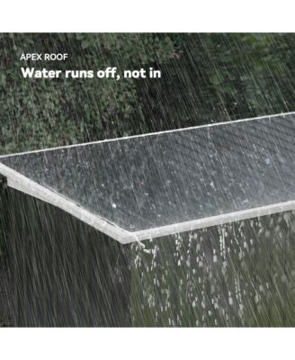 9&#39; x 4&#39; Metal Outdoor Storage Shed with Lockable Doors,