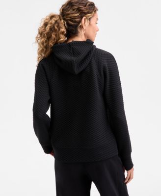 Women's Relaxed Quilted Half-Zip Hoodie
