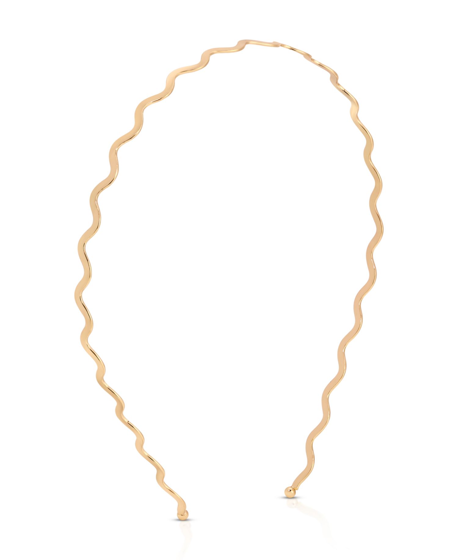 Gold Tone Zig Zag Headband