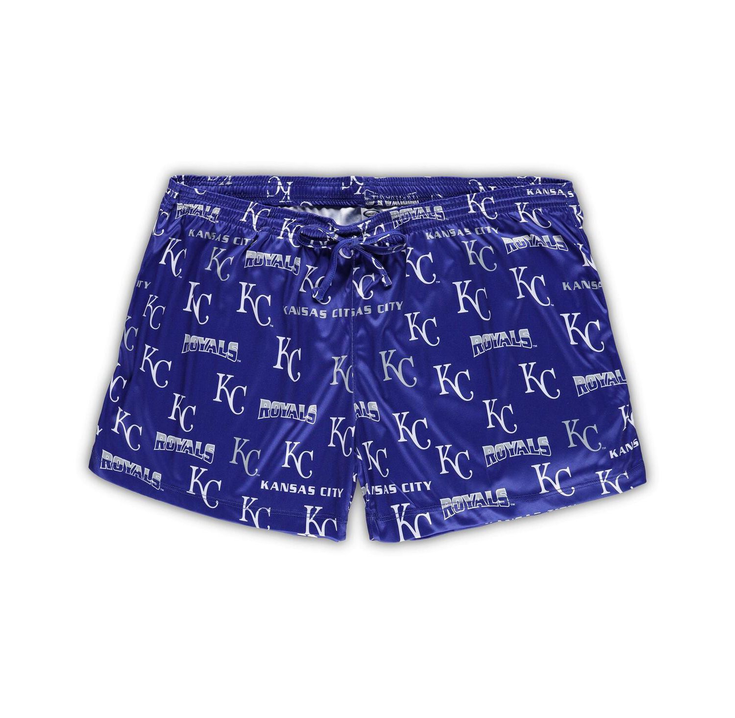 Women's 2-Piece White/Royal Kansas City Royals Plus Size Tank Top and Shorts Sleep Set