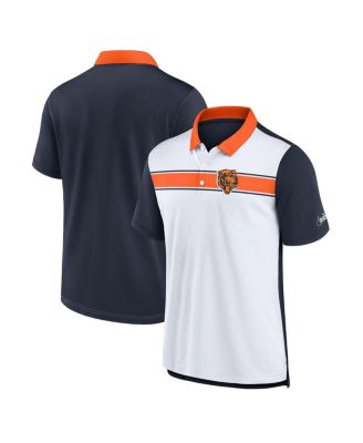 Nike - Men's White/Navy Chicago Bears Rewind Pique Polo