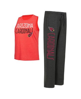 Concepts Sport - Women's Black/Cardinal Arizona Cardinals Muscle Tank Top Pants Lounge Set