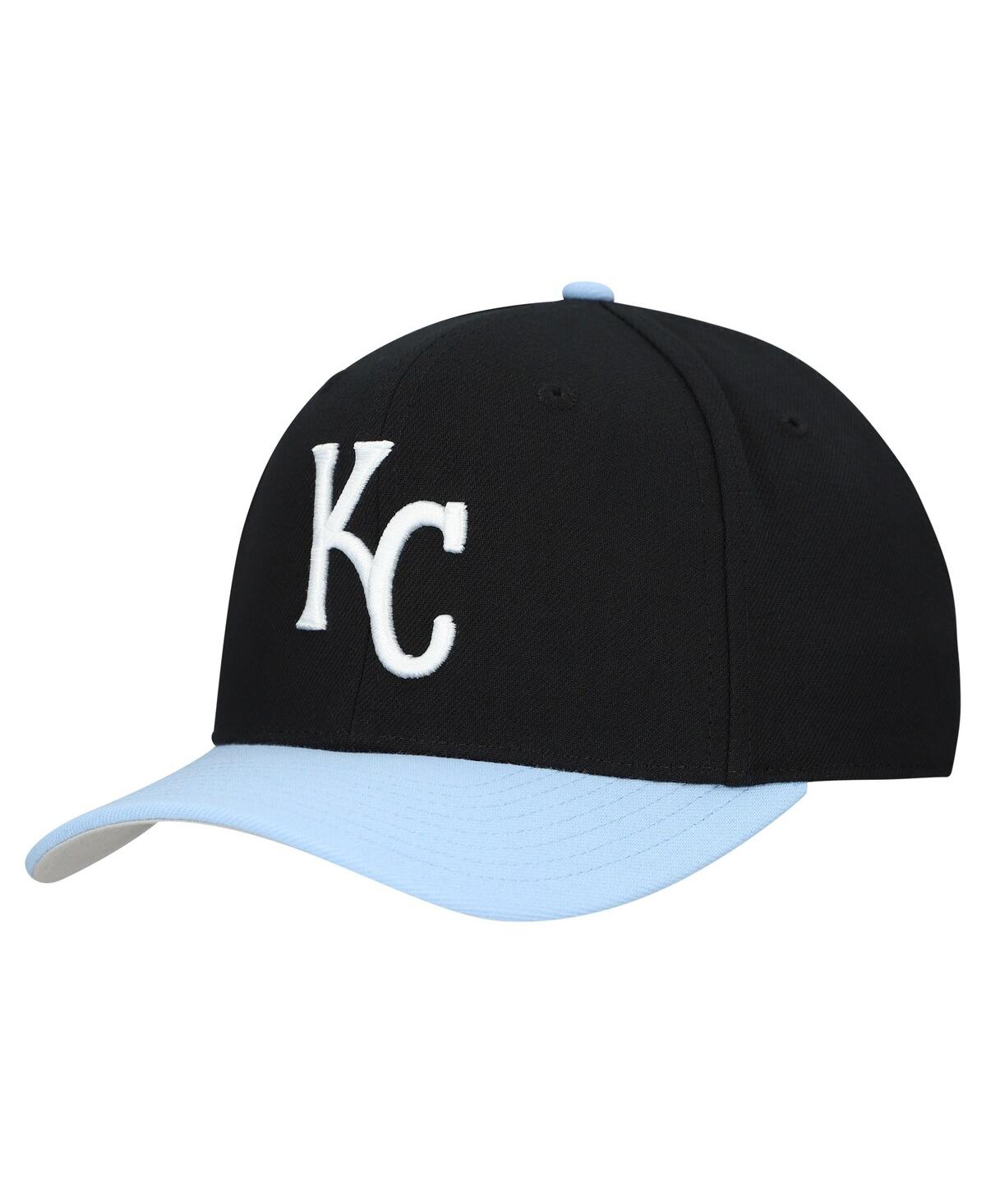 Mitchell & Ness Men's And Women's Black Kansas City Royals Basic Coop Pro Adjustable Hat In Black