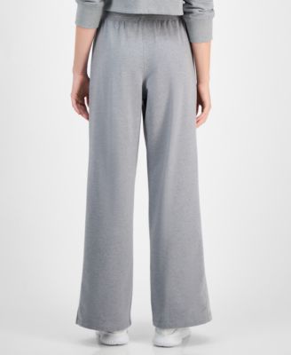 Women's Relaxed High-Rise Flare-Leg Fleece Pants, Macy's Exclusive 