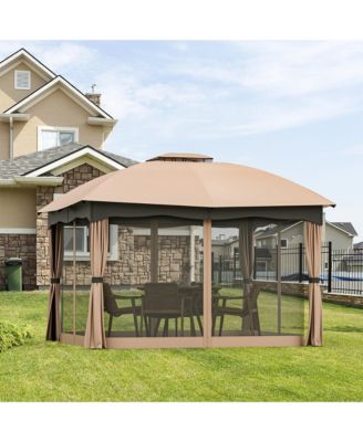 Patio 12' x 10' Canopy Heavy Duty Steel Gazebo Double Vented Outdoor