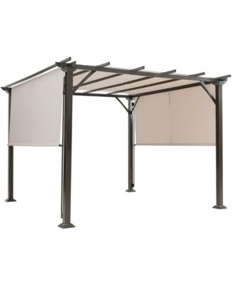 2PCS 16x4 Ft Universal Replacement Canopy for Pergola Structure Sun Awning