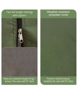 Hexagon Pop Up Party Tent Gazebo w/ Netting, 12' x 12',