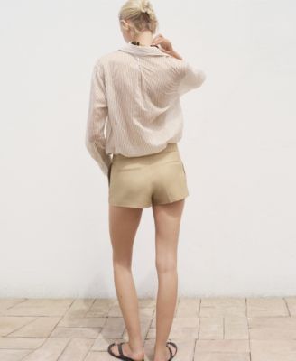 Women's Semi-Transparent Striped Shirt