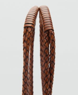 Women's Braided Leather Shoulder Bag