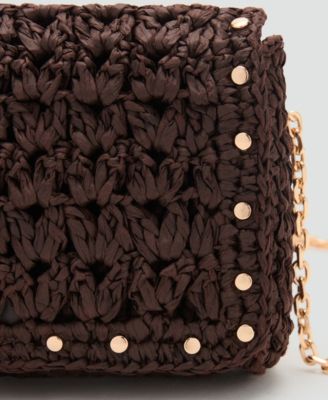 Women's Mini Natural Fiber Crossbody Bag