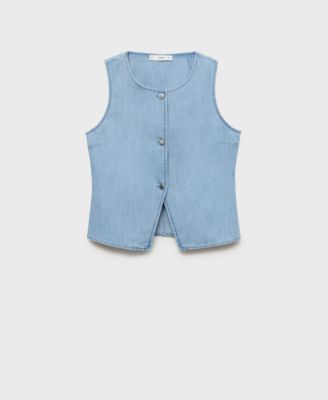 MANGO - Women's Buttoned Denim Gilet