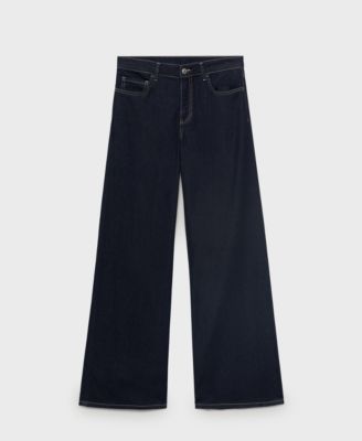 MANGO - Women's Low Waist Wide-Leg Jeans