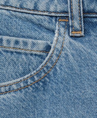 Women's High-Waist Straight-Fit Denim Shorts