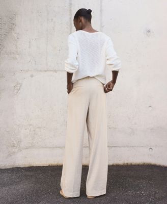 Women's Wide Leg Pleated Pants