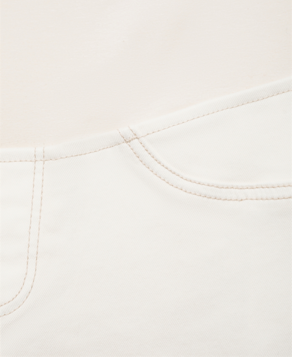 Mango Over The Bump Raw Hem Crop Flare Maternity Jeans In Neutral