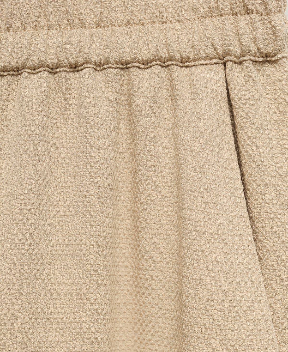 Mango Pull On Wide Leg Pants In Sand