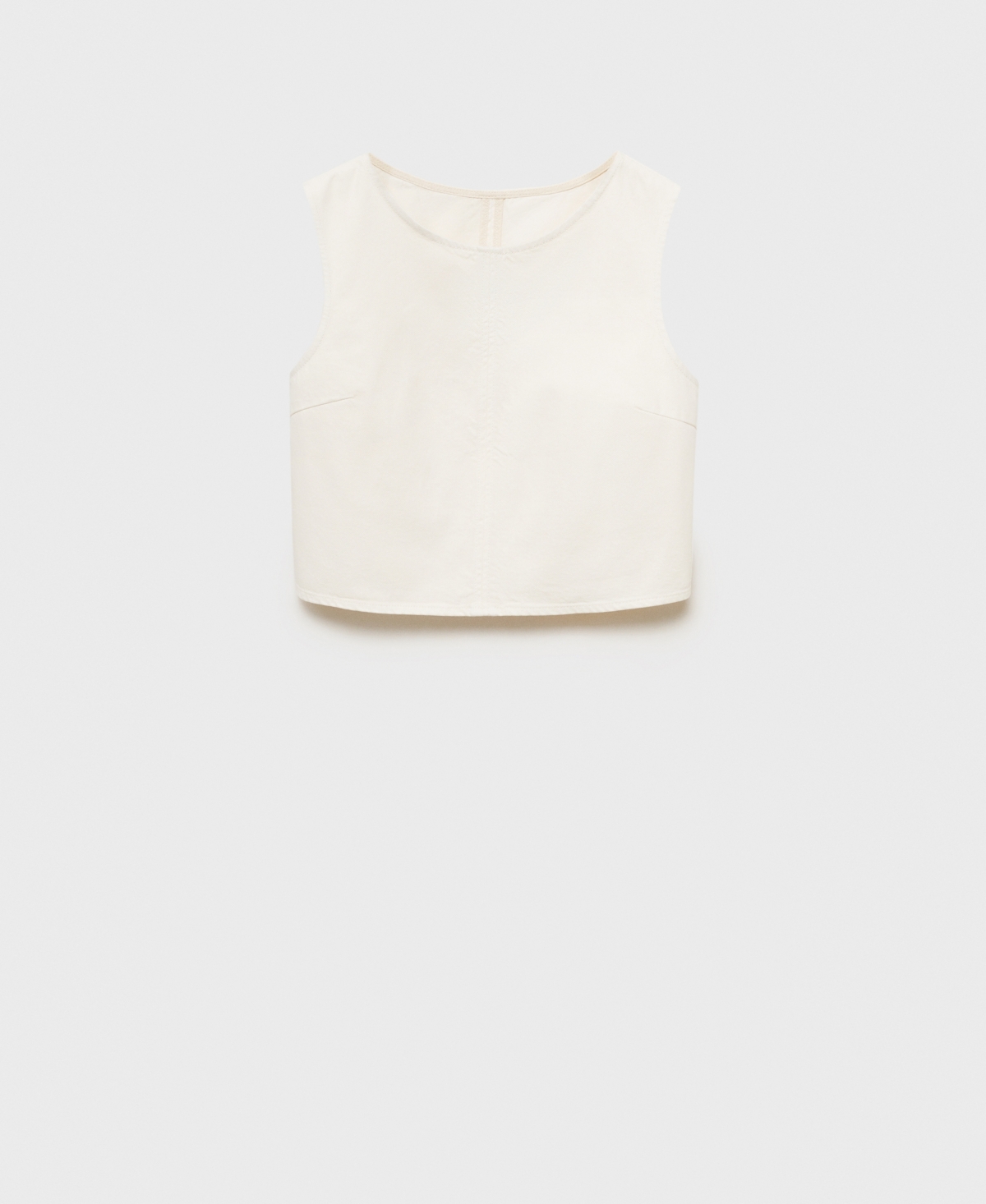 Mango Straight Jeans With Double-belt Off White In White