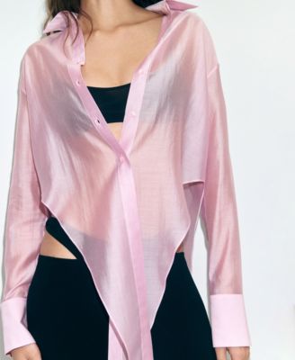 MANGO - Women's Peak Finish Lyocell Shirt