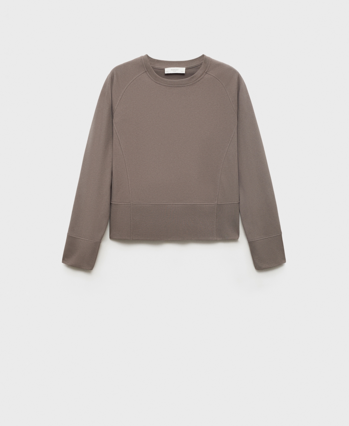 Mango Women's Fluid Cotton Sweatshirt In Brown