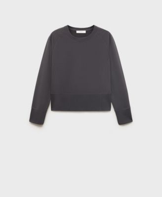 MANGO - Women's Fluid Cotton Sweatshirt