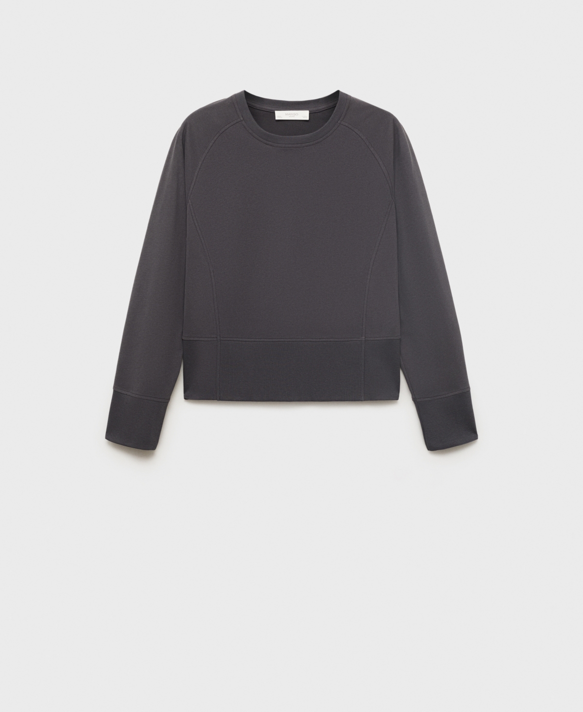 Mango Women's Fluid Cotton Sweatshirt In Black