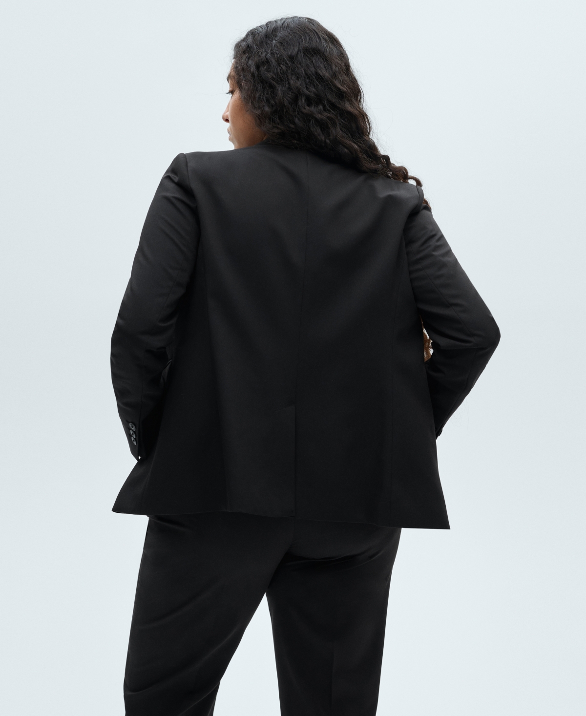 Mango Women's Fitted Suit Jacket In Black