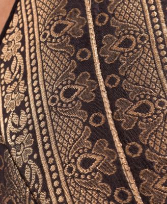 Women's Black Ruffle Saree