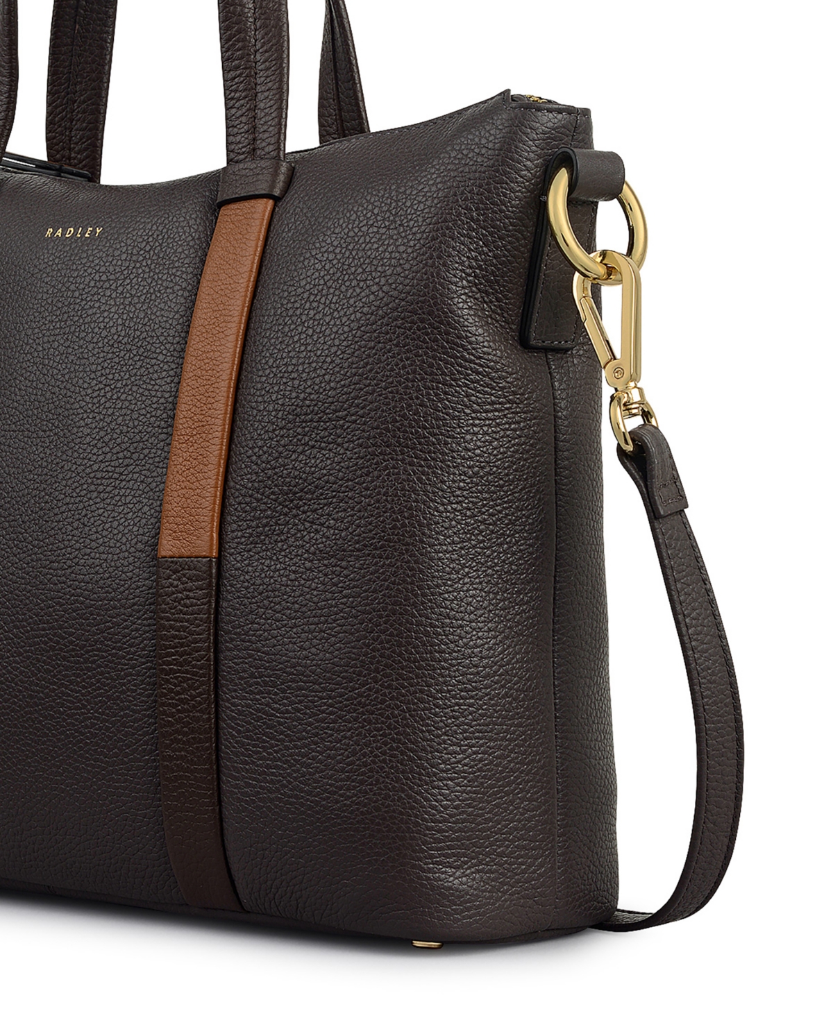 Radley London Waterloo Way Medium Zip Top Satchel Bag In Gray