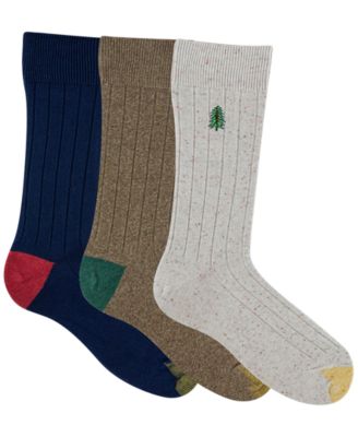 Men's 3-Pack Holiday Hampton Reinforced Toe Crew Socks