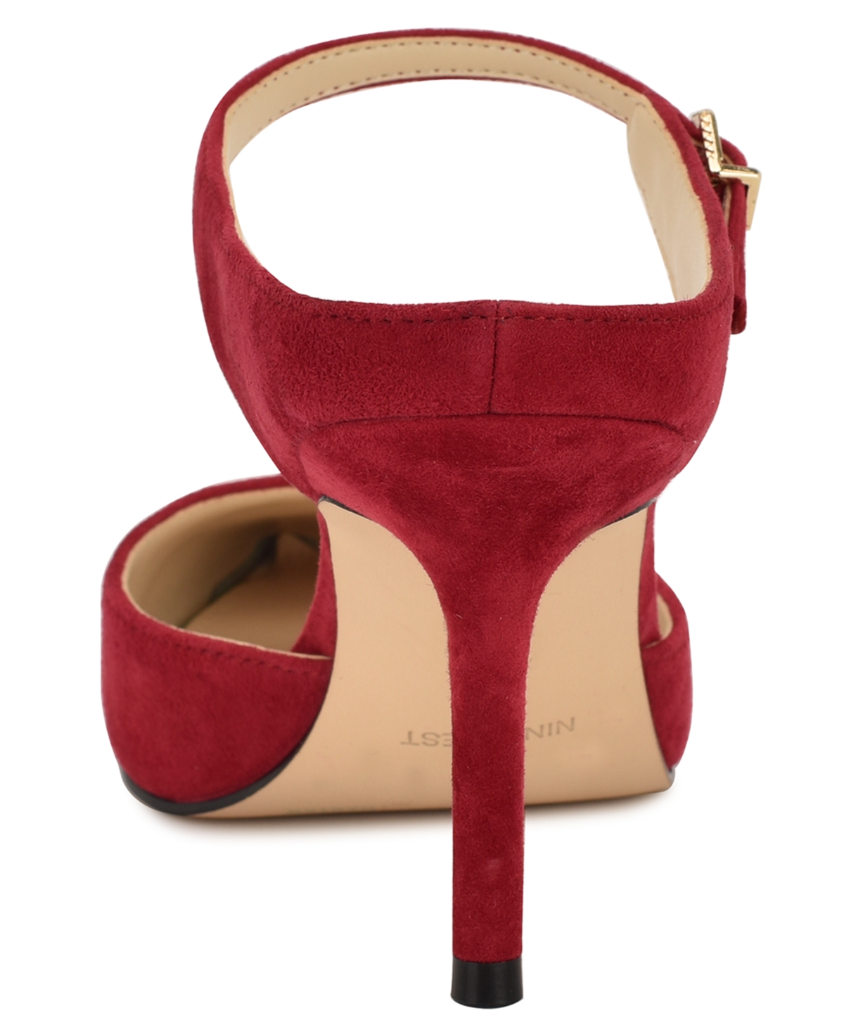 Nine West Women's Danela Buckle Strap Stiletto Pumps In Red