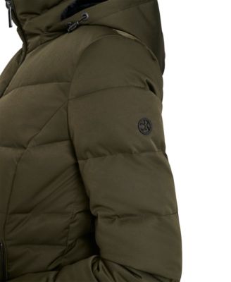 Women's Faux-Fur-Lined Hooded Puffer Coat
