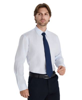 Men's Regular Fit Micro Check Dress Shirt, Macy's Exclusive